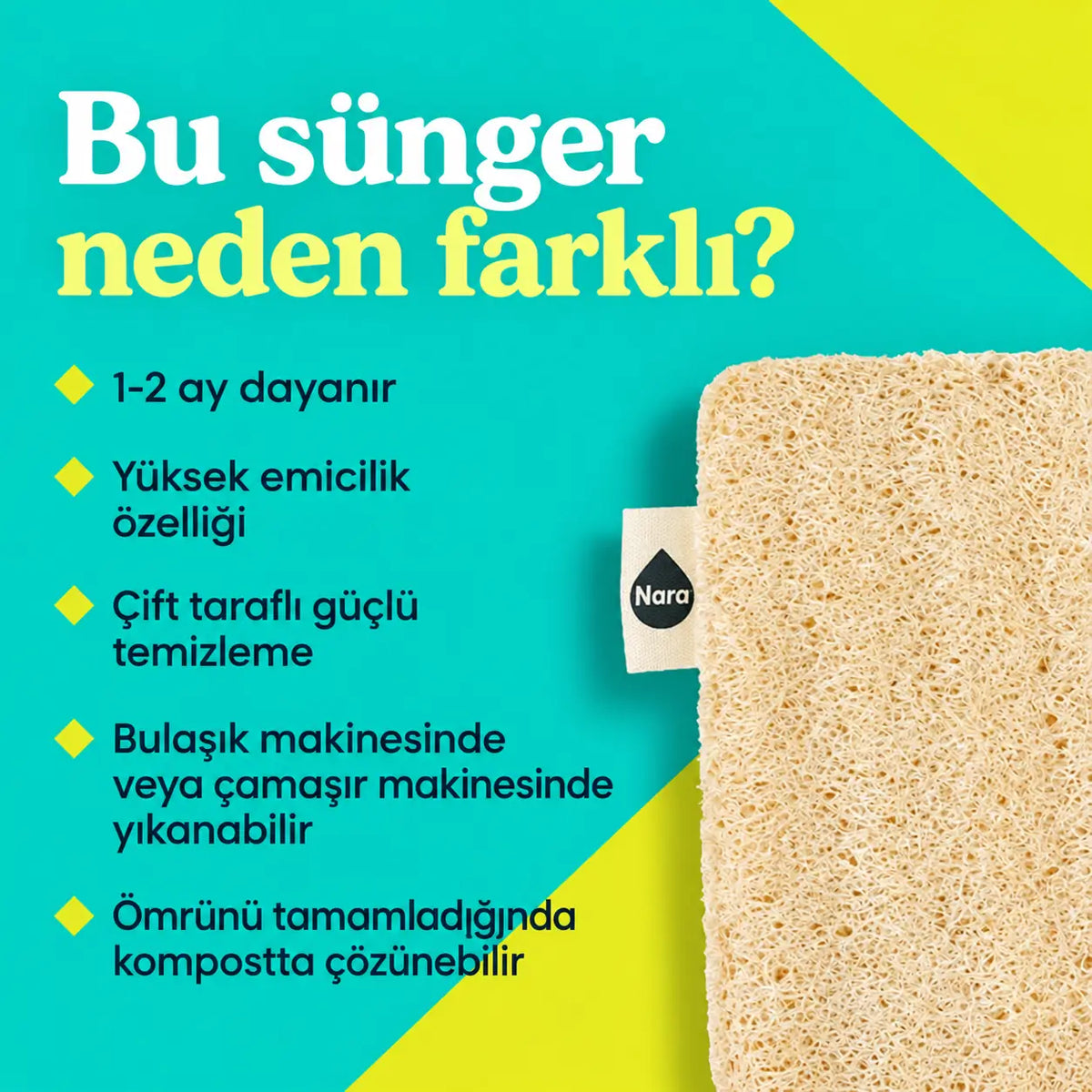 Doğal Bulaşık Süngeri