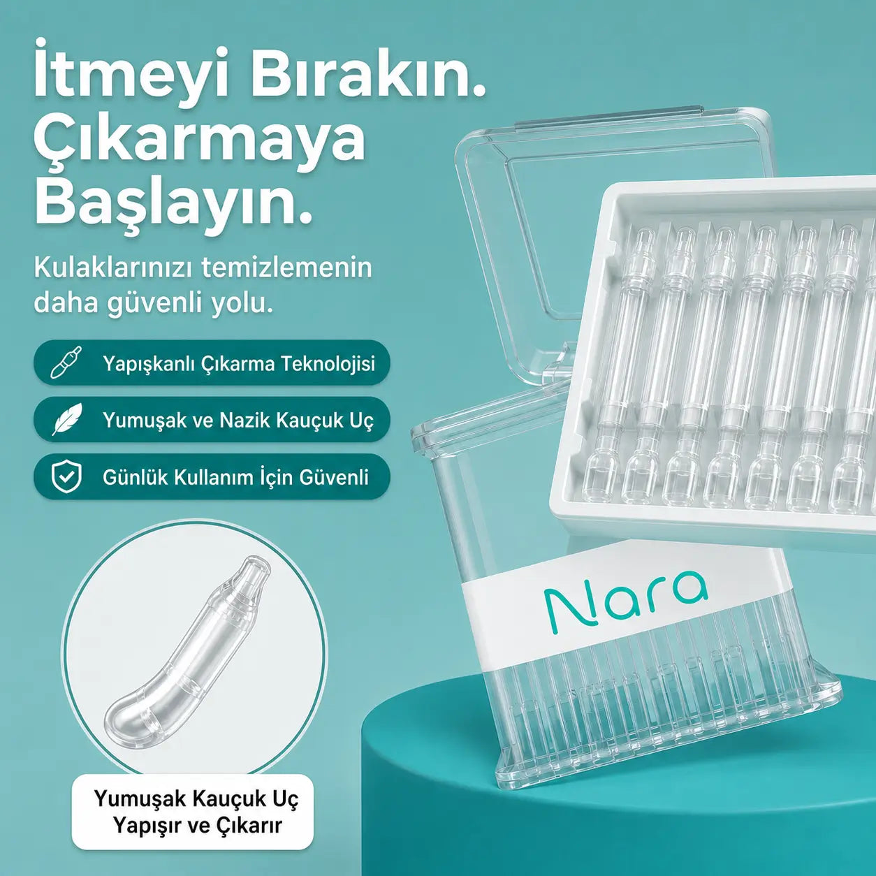 Nara Yapışkan Kulak Temizleyici